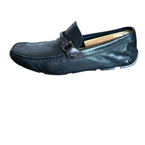 Salvatore Ferragamo Horsebit Loafers Black Driver Shoes Mens main image 5